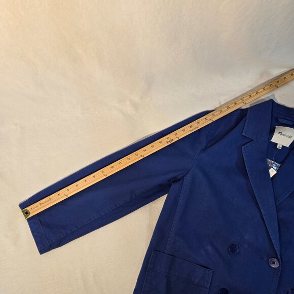 MADEWELL Officecore Bluestone Crossover (Re)generative Chino Blazer Size M NEW! - Picture 16 of 16